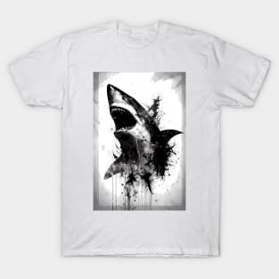 Great White Shark Portrait T-Shirt